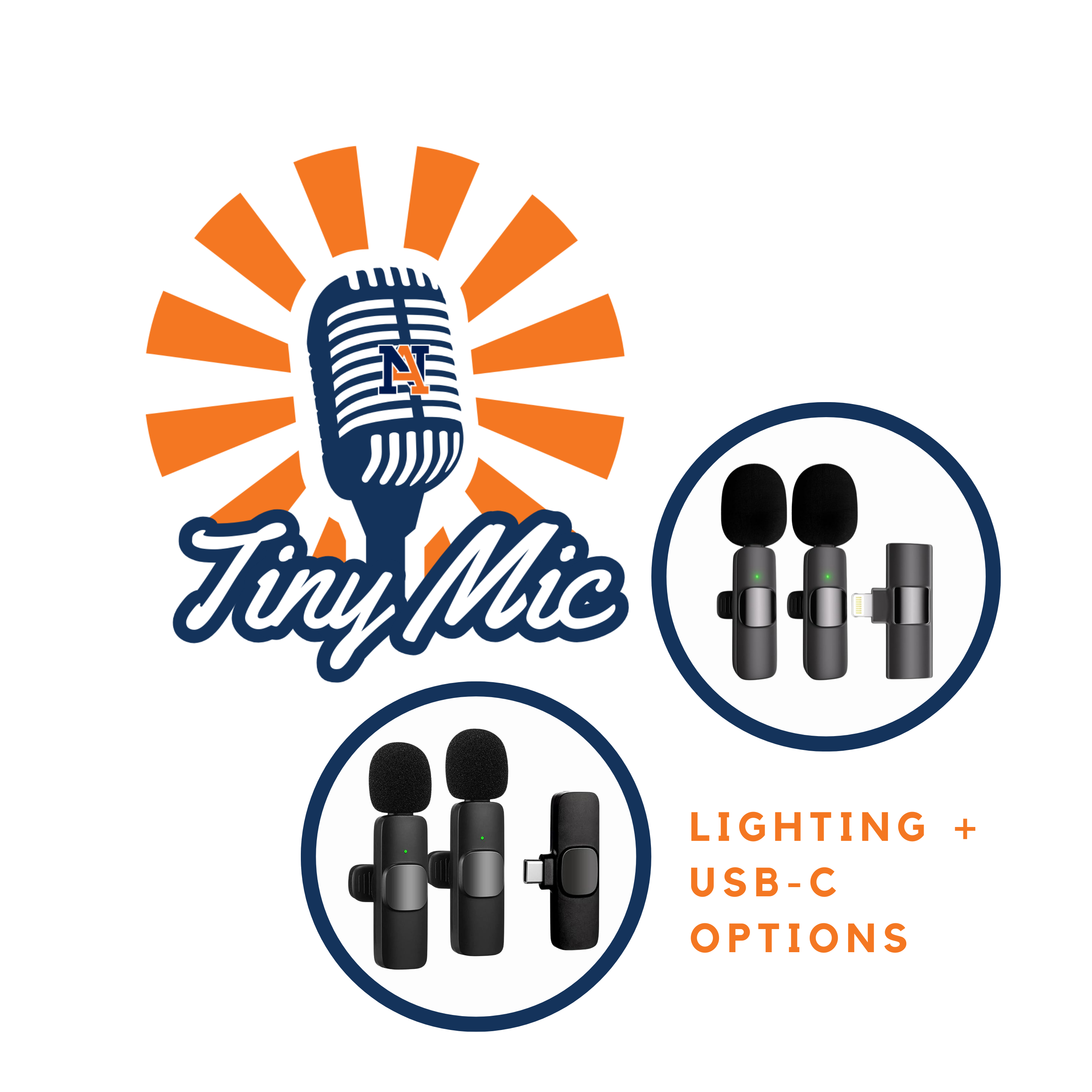 Tiny Mic Exploding Tiny Mic - Wireless Lavalier Microphone - Lightning/USB-C – Norfolk ...