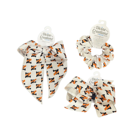 NA Game Day Hair Bows and Scrunchie by Wee Ones