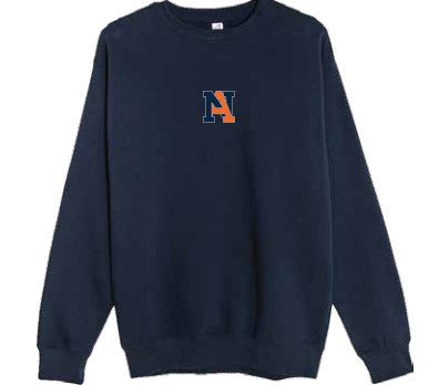 Crewneck with Center Chest Embroidered NA - SALE