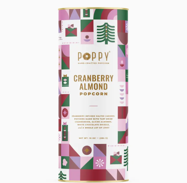 Poppy Handcrafted Popcorn - Holiday Cylinders