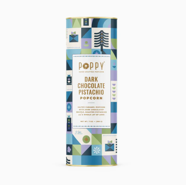 Poppy Handcrafted Popcorn - Holiday Cylinders