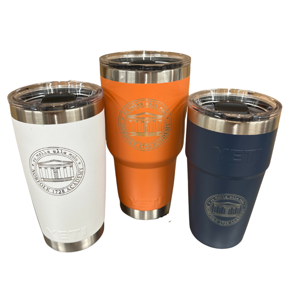 Yeti Tumblers 3 sizes Norfolk Academy Bulldog Bookstore