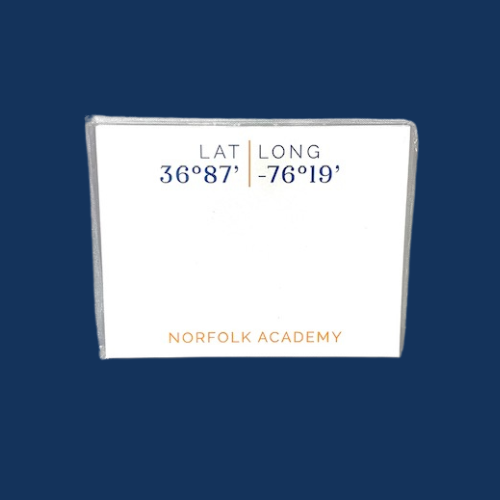 Latitude + Longitude Notepad
