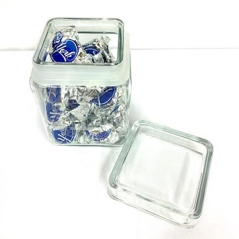 Norfolk Academy Seal Square Glass Canister