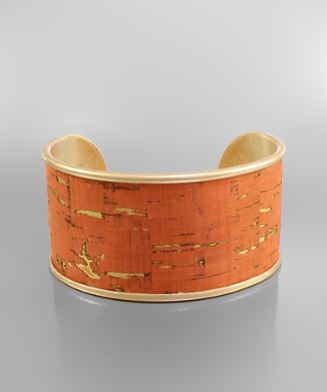 Orange Cork Cuff